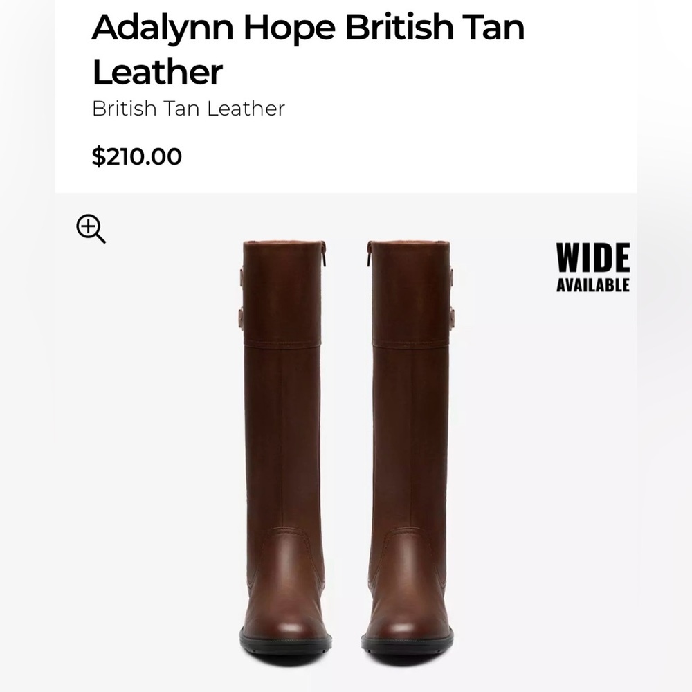 Clarks British Tan Leather Riding Boots